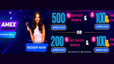 amex no deposit bonus at vegas rush