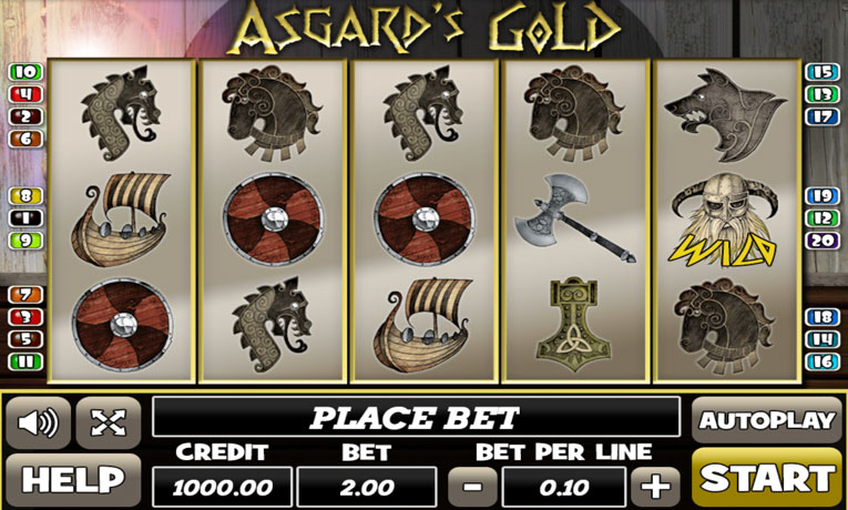 Asgard’s Gold slot machine demo