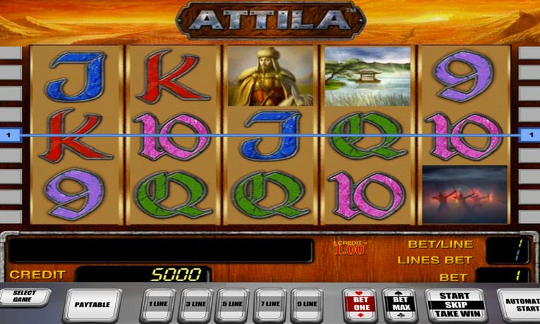 Attila slot machine demo