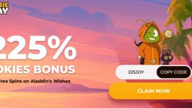 aussie play aladdin's wishes bonus code