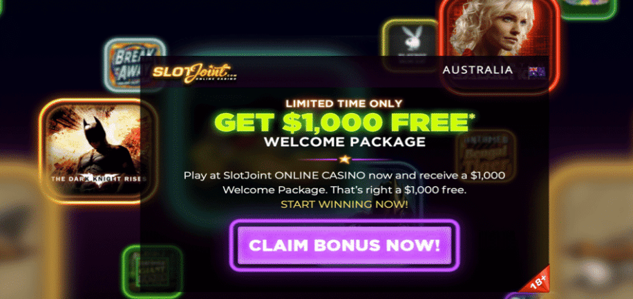 $1000 Microgaming mobile slots bonus at SlotJoint Casino