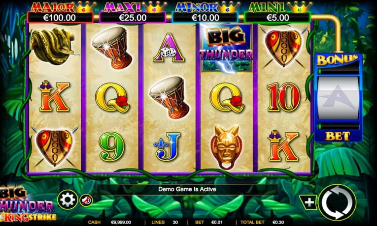 Big Thunder demo slot