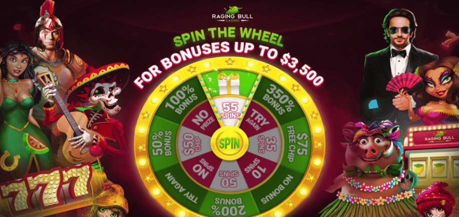 bonus wheel - raging bull