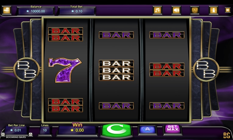 Booming Bars slot machine demo