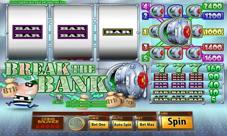 Break the Bank video slot demo