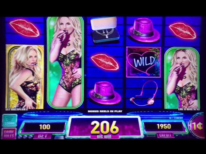 Britney Spears slot machine demo