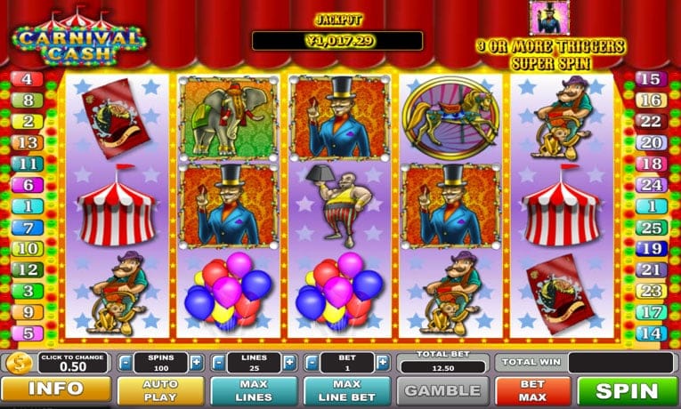 Carnival Cash demo slot