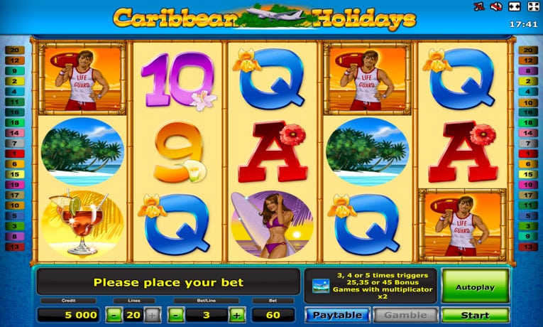 Caribbean Holidays slot machine demo
