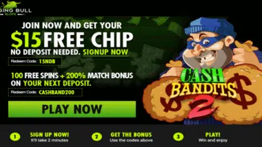 cash bandits bonus codes
