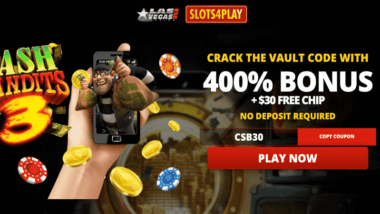 cash bandits $30 free chip bonus code