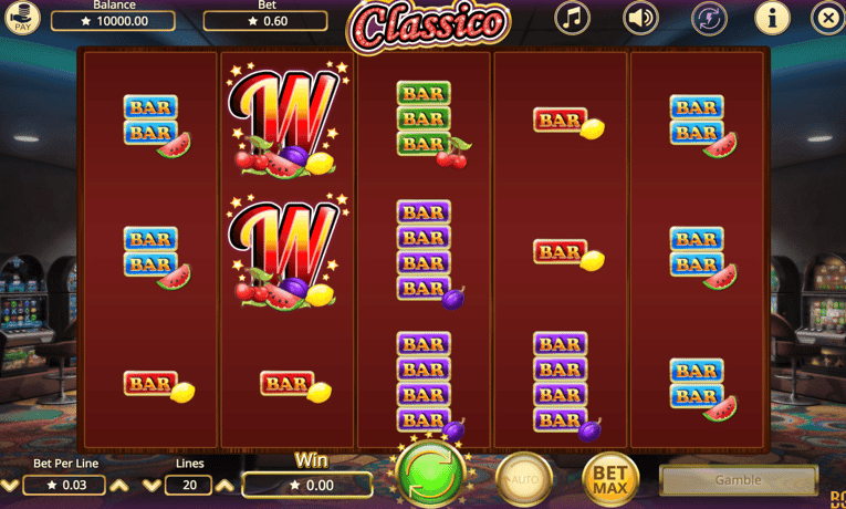 Classico slot machine demo