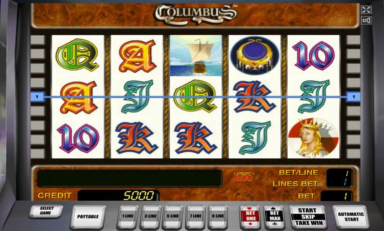 Columbus slot machine demo