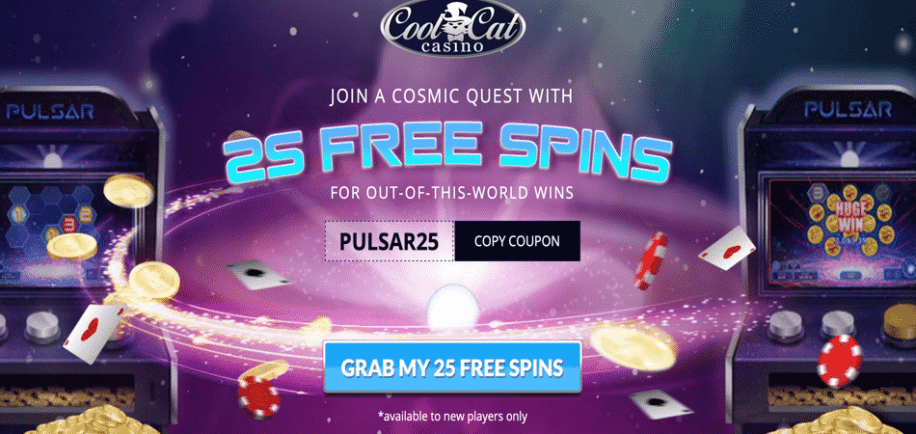 cosmic quest free spins bonus code
