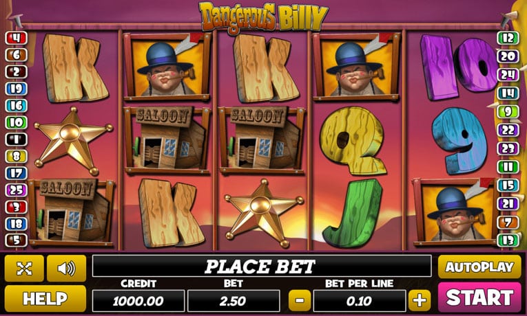 Dangerous Billy slot machine demo