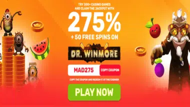 dr win more free spins bonus code