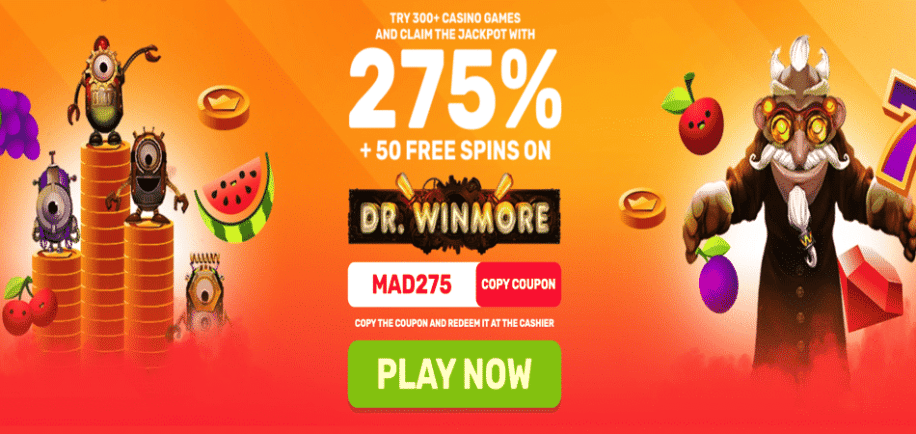 dr win more free spins bonus code
