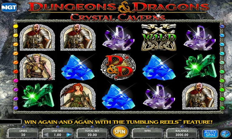 Dungeons and Dragons pokie machine demo