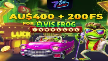 Безкоштовні оберти Elvis Frog в 7 -бітових казино