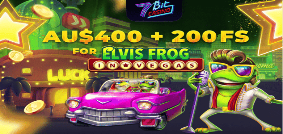 elvis frog free spins at 7 bit casino