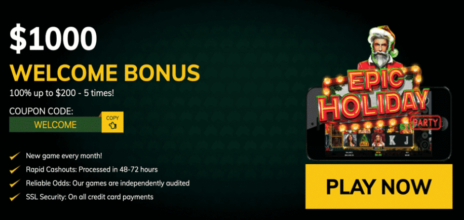 epic holiday party bonus code at fairgo casino