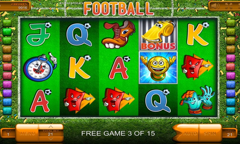 Football slot game demo
