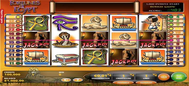 Fortunes of Egypt slot demo