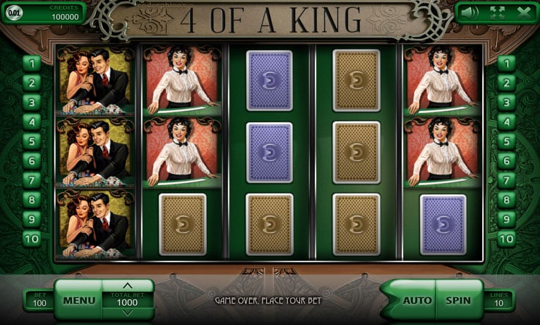 4 of a King slot game demo