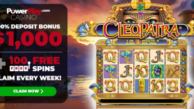 100 free spins on Cleopatra - Power Play