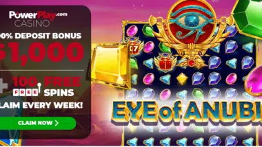 100 free spins on eye of anubis - Power Play