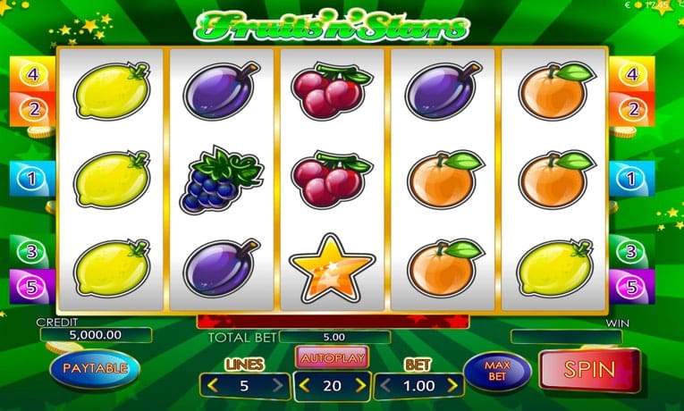 Démo de la machine à fruits Fruits 'N' Stars