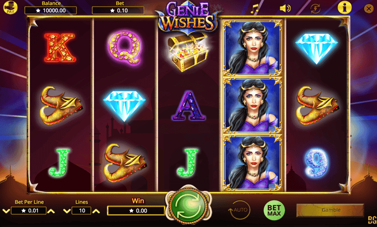 Genie Wishes slot machine demo