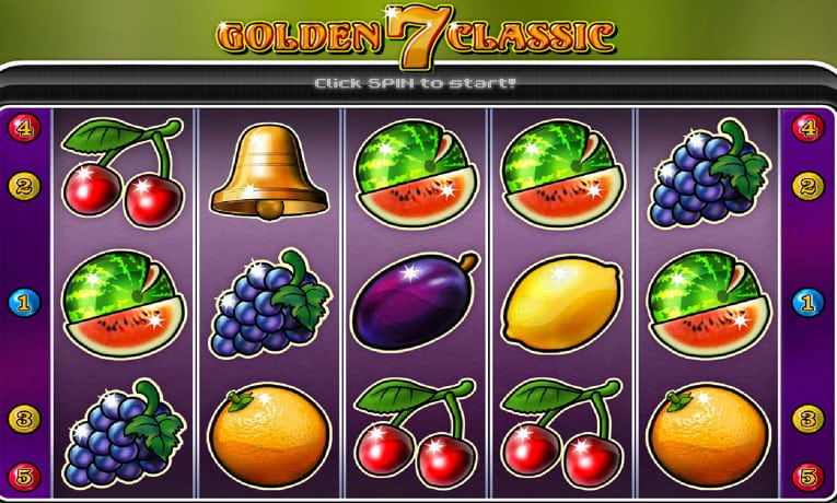 Golden 7 Classic fruit machine demo
