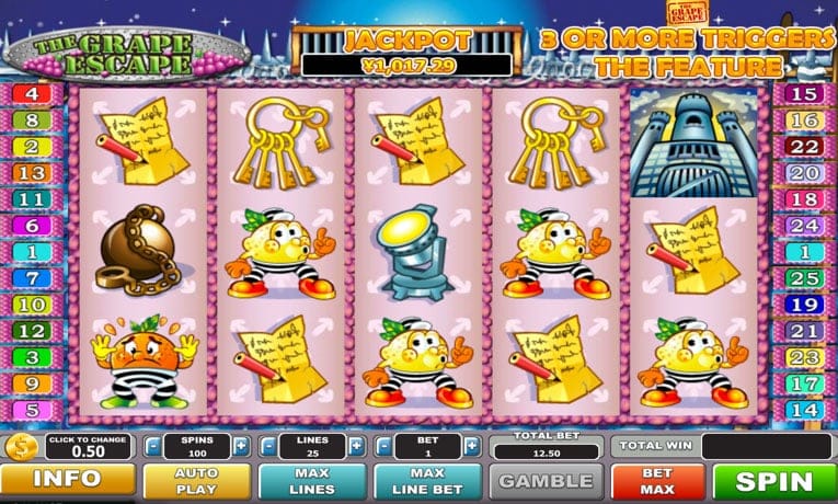 Grape Escape demo slot