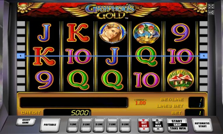 Gryphon's Gold slot machine demo