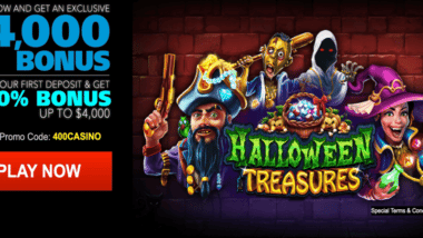 halloween treasures deposit bonus code