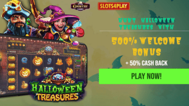 halloween treasures slot machine cash back bonus code