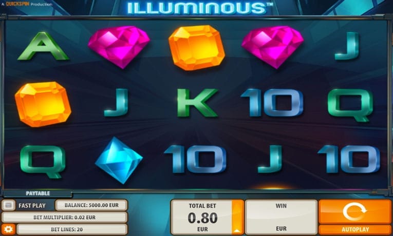 Illuminous demo slot