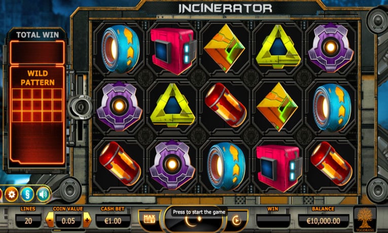 Incinerator demo slot