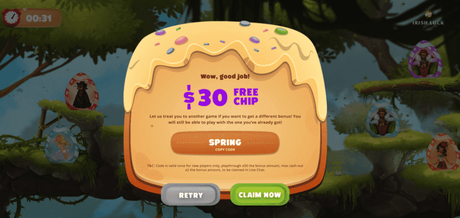 irish luck casino easter bonus