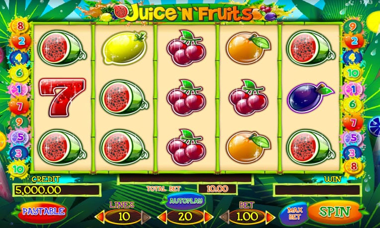 Juice and Fruits machine demo