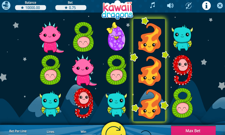 Kawaii Dragons slot machine demo