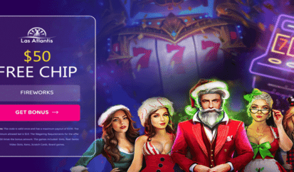 las atlantis $50 free chip christmas bonus code