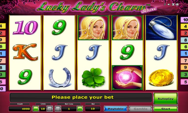 Lucky Lady's Charm Deluxe slot game demo