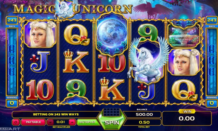 Magic Unicorn slot game demo