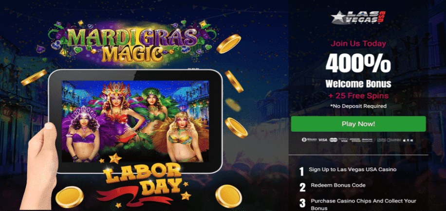 Labor Day's Bonus Code for Mardi Gras Magic