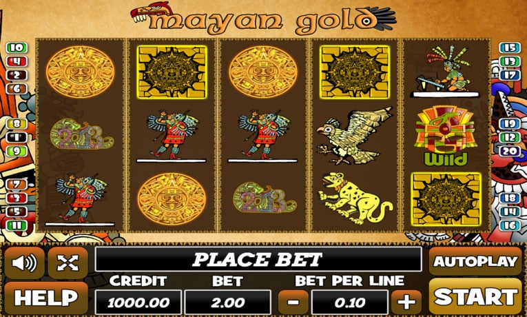 Mayan Gold slot machine demo