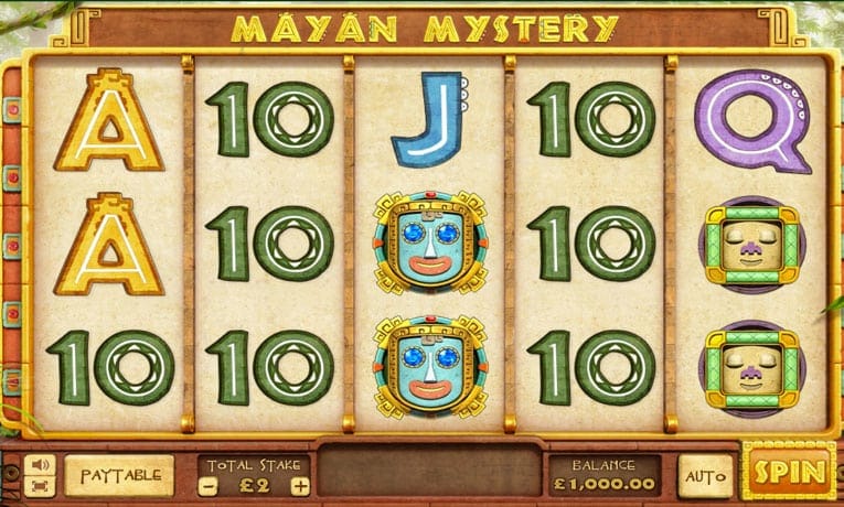 Demostración de la tragamonedas Mayan Mystery