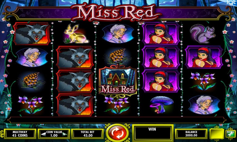 Miss Red pokie machine demo