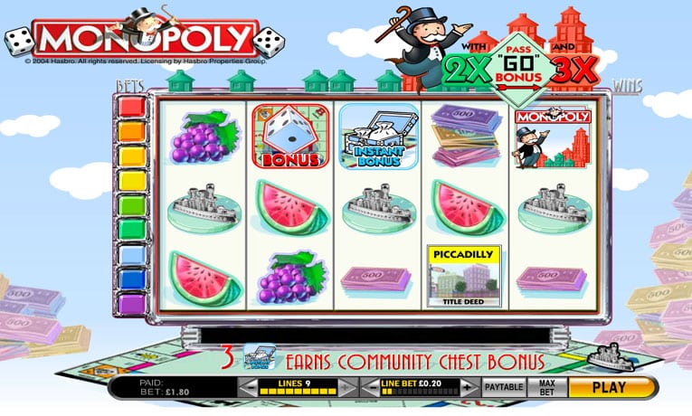 Monopoly pokie machine demo