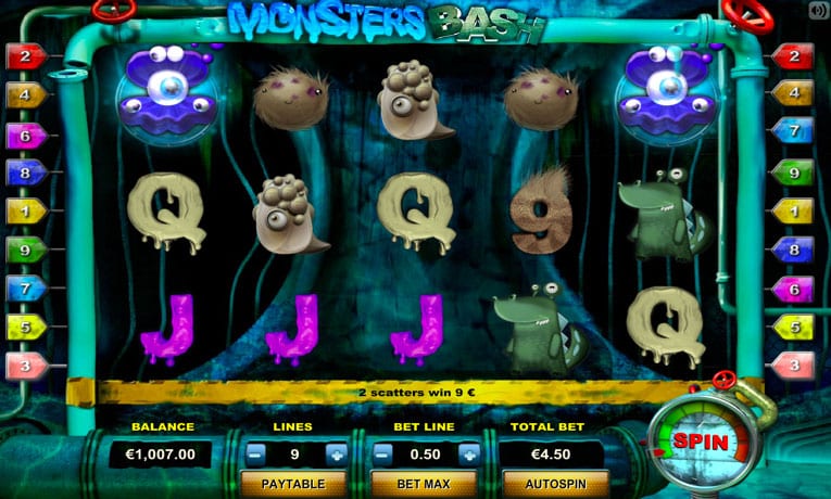 Monsters Bash demo slots
